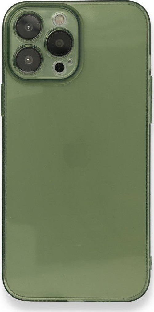 Apple iPhone 13 Pro Max Kılıf Darbelere Karşı Korunaklı Şeffaf Yüzey Fly Lens Silikon Kapak