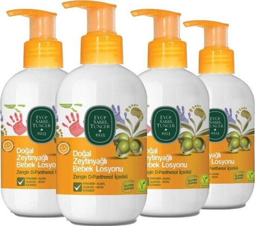 Doğal Zeytinyağlı Bebek Losyonu 280 Ml X 4