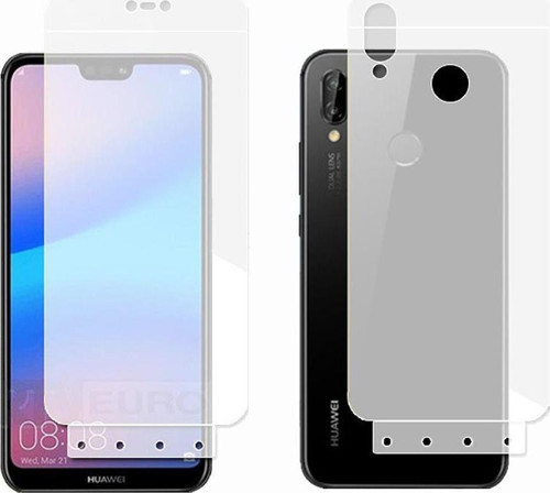 Huawei P40 Lite İle Uyumlu Ön-Arka Darbe Emici HD Ekran Koruyucu Kaplama