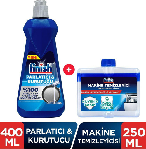 Bulaşık Makinesi Temizleyici Sıvı 250 ml + Parlatıcı 400 ml