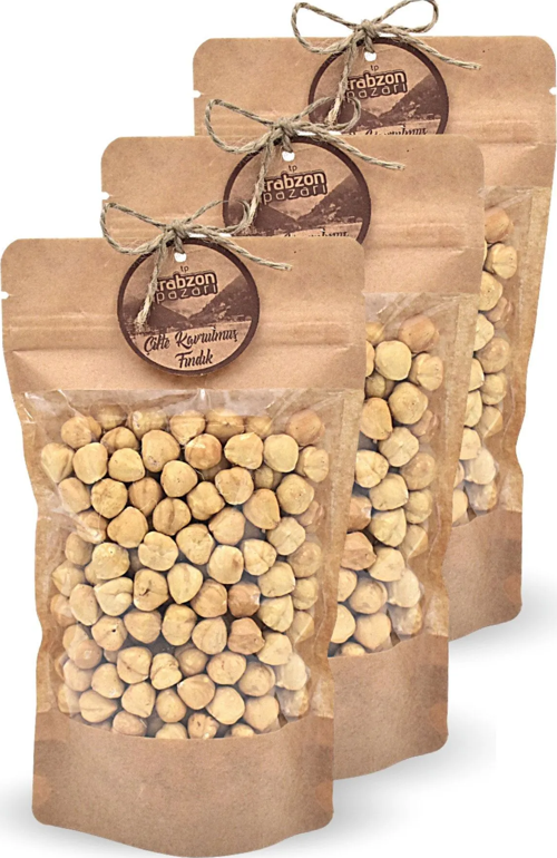 Trabzon Yöresel Çifte Kavrulmuş Fındık Içi 3x250 gr
