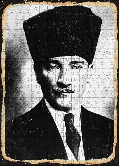 Ahşap Mdf Puzzle Yapboz Atatürk Fotoğrafı