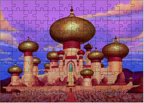 Ahşap Mdf Puzzle Yapboz Aladdin Sarayı 120 Parça 25*35 Cm