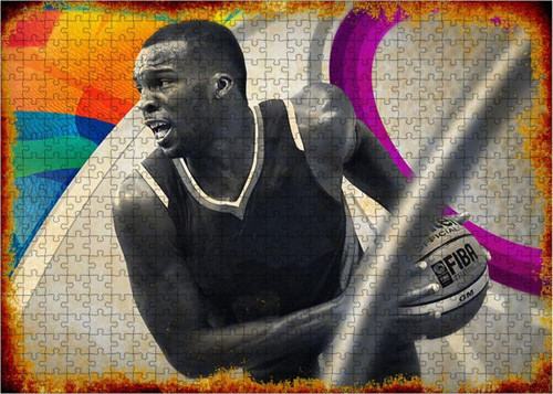 Ahşap Mdf Puzzle Yapboz Basketbolcu 500 Parça 50*70 Cm