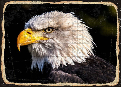 Ahşap Mdf Puzzle Yapboz Beyaz Kartal 500 Parça 50*70 Cm