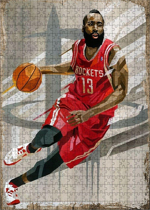 Ahşap Mdf Puzzle Yapboz Basketçi Posteri 500 Parça 50*70 Cm