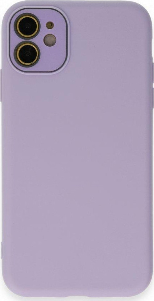 Apple iPhone 12 Kılıf Pürüzsüz Soft Yüzey içi Kadife Kamera Lens Korumalı Lansman Glass Silikon Kapak