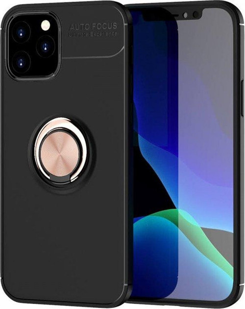 Apple iPhone 12 Kılıf Yatay ve Dikey Stand Özellikli içi Petekli Yüzüklü Silikon Range Kapak