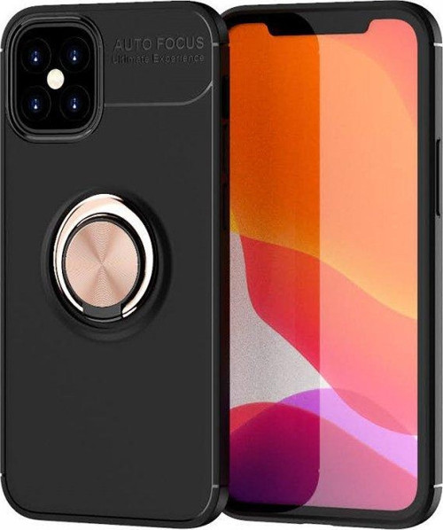Apple iPhone 12 Mini Kılıf Yatay ve Dikey Stand Özellikli içi Petekli Yüzüklü Silikon Range Kapak