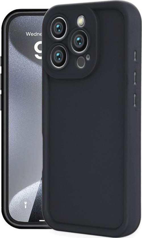 Apple iPhone 16 Pro Max Kılıf Yüksek Kenarlı Darbelere Karşı Ekstra Dayanıklı Silikon Viera Kapak