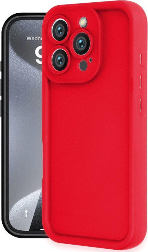 Apple iPhone 16 Pro Max Kılıf Yüksek Kenarlı Darbelere Karşı Ekstra Dayanıklı Silikon Viera Kapak
