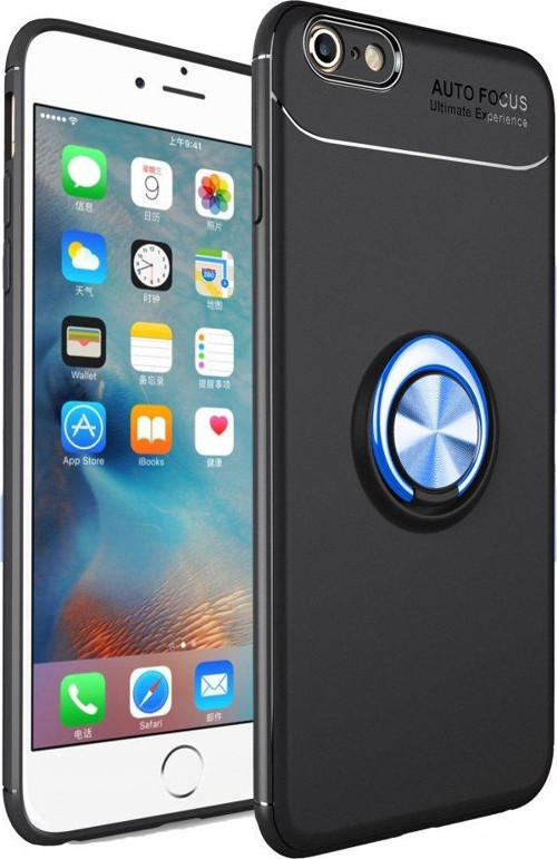 Apple iPhone 6 Kılıf Yatay ve Dikey Stand Özellikli içi Petekli Yüzüklü Silikon Range Kapak