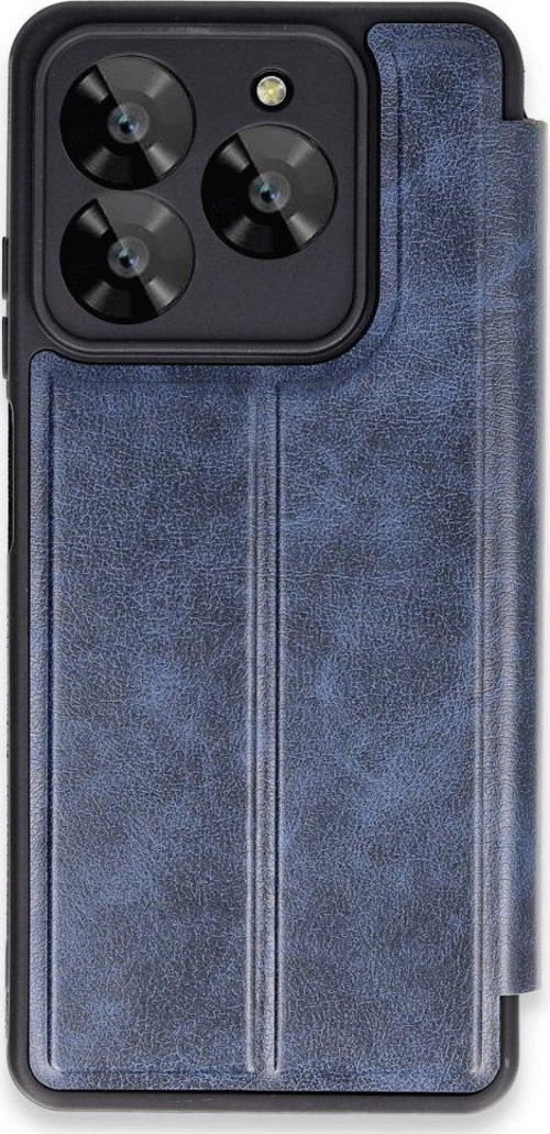 General Mobile Era 50 Kılıf Yatay Standlı Kartlıklı içi Silikon Dışı Deri Kapaklı Flip Cover Kapak