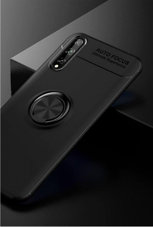 Huawei P Smart P40 Kılıf Yatay ve Dikey Stand Özellikli içi Petekli Yüzüklü Silikon Range Kapak