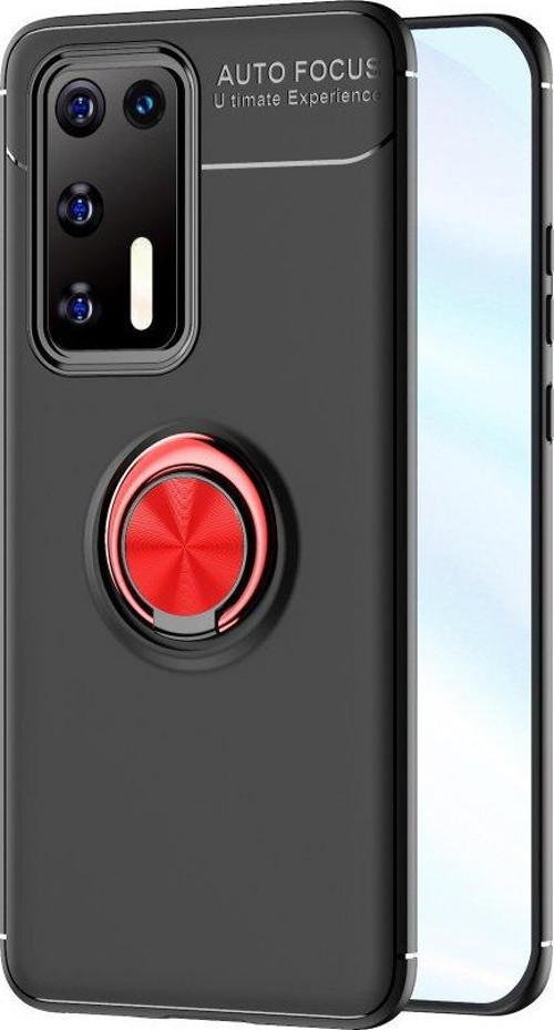 Huawei P Smart P40 Kılıf Yatay ve Dikey Stand Özellikli içi Petekli Yüzüklü Silikon Range Kapak
