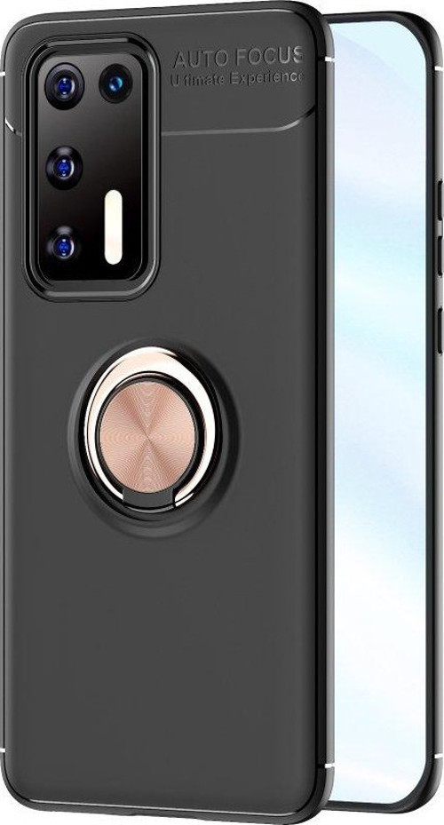 Huawei P Smart P40 Kılıf Yatay ve Dikey Stand Özellikli içi Petekli Yüzüklü Silikon Range Kapak