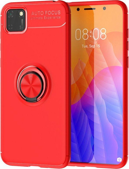 Huawei P Smart Y5P Kılıf Yatay ve Dikey Stand Özellikli içi Petekli Yüzüklü Silikon Range Kapak
