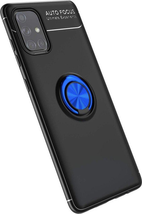 Samsung Galaxy A71 Kılıf Yatay ve Dikey Stand Özellikli içi Petekli Yüzüklü Silikon Range Kapak