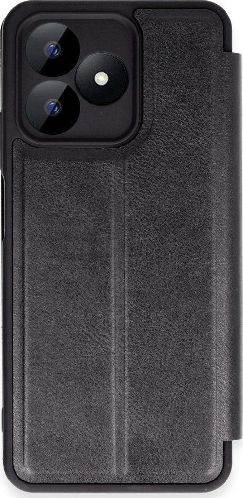 Realme Note 50 Kılıf Yatay Standlı Kartlıklı içi Silikon Dışı Deri Kapaklı Flip Cover Kapak