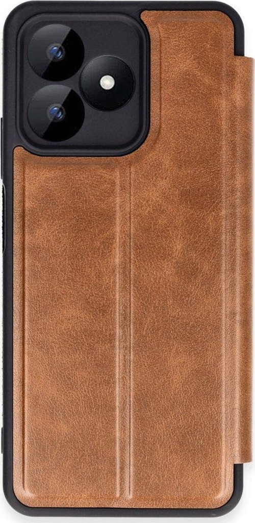 Realme Note 50 Kılıf Yatay Standlı Kartlıklı içi Silikon Dışı Deri Kapaklı Flip Cover Kapak