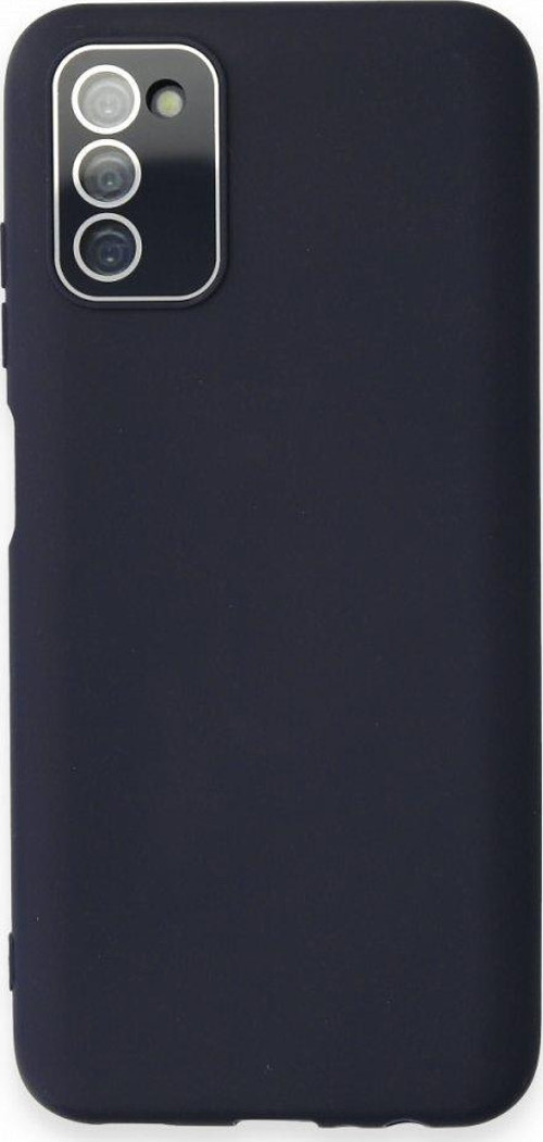 Samsung Galaxy A03S Kılıf Pürüzsüz Soft Yüzey içi Kadife Kamera Lens Korumalı Lansman Glass Silikon Kapak