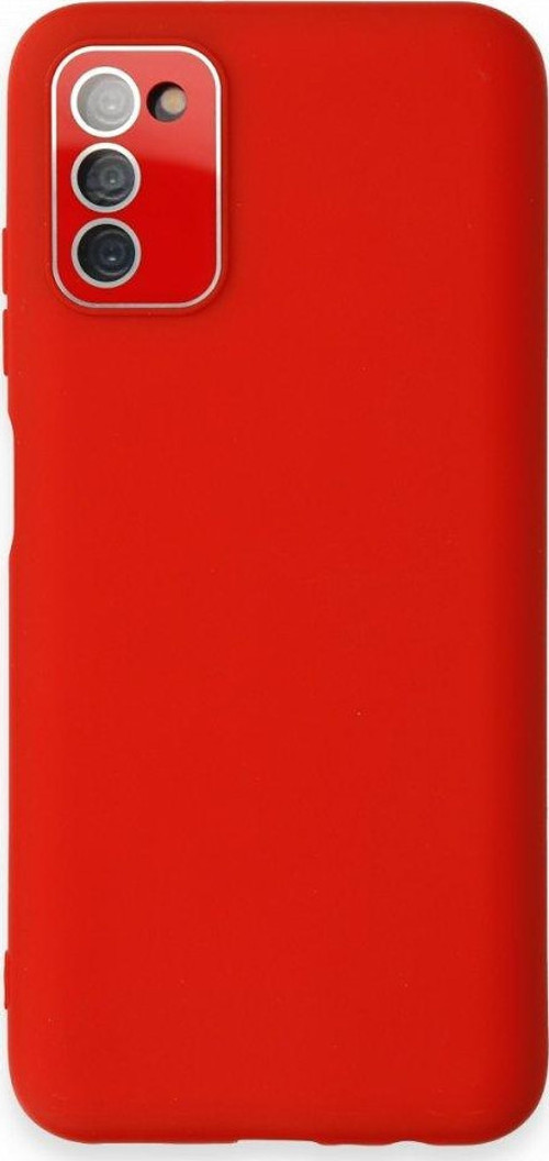 Samsung Galaxy A03S Kılıf Pürüzsüz Soft Yüzey içi Kadife Kamera Lens Korumalı Lansman Glass Silikon Kapak