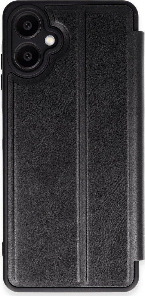 Samsung Galaxy A06 Kılıf Yatay Standlı Kartlıklı içi Silikon Dışı Deri Kapaklı Flip Cover Kapak