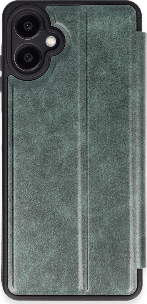 Samsung Galaxy A06 Kılıf Yatay Standlı Kartlıklı içi Silikon Dışı Deri Kapaklı Flip Cover Kapak