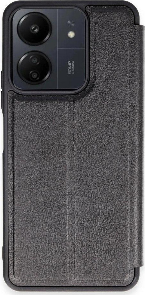 Xiaomi Poco C65 Kılıf Yatay Standlı Kartlıklı içi Silikon Dışı Deri Kapaklı Flip Cover Kapak