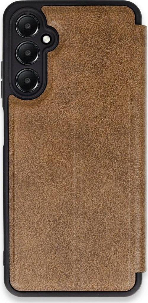 Samsung Galaxy A15 Kılıf Yatay Standlı Kartlıklı içi Silikon Dışı Deri Kapaklı Flip Cover Kapak