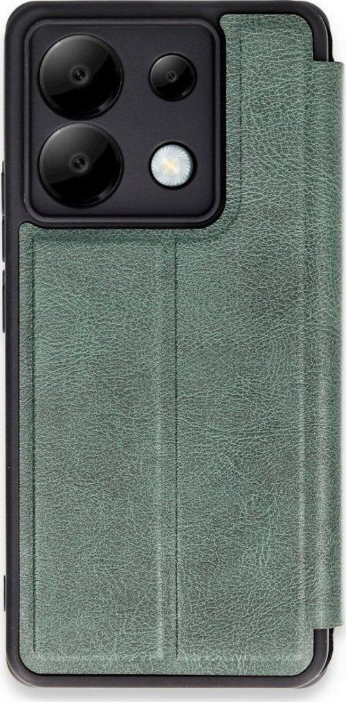 Xiaomi Poco X6 Pro Kılıf Yatay Standlı Kartlıklı içi Silikon Dışı Deri Kapaklı Flip Cover Kapak