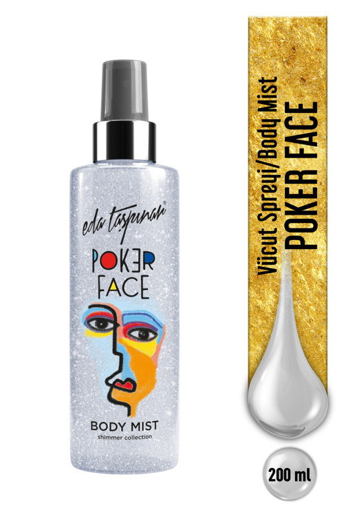 Poker Face Simli Body Mist Vücut Spreyi - 200 ML
