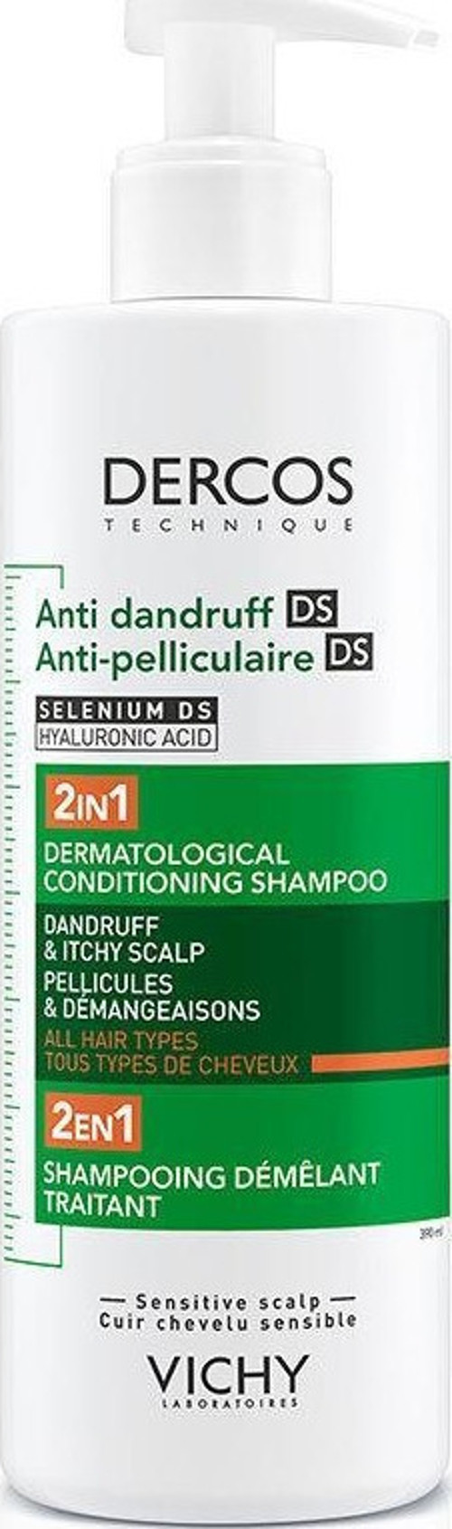 Dercos 2’si 1 Arada Kepek Karşıtı ve Nemlendirici Şampuan 390 ml