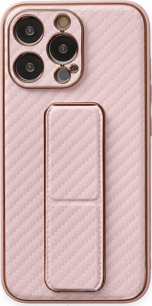Apple iPhone 13 Pro Kılıf Darbelere Karşı Ekstra Korunaklı Stand Özellikli Silikon Karbon Kapak