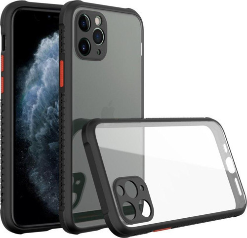 Apple iPhone 11 Pro Max Kılıf Köşeler Airbag Özellikli Arkası Sert p.c Kenarı Silikon Miami Kapak