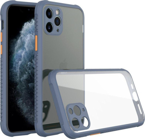 Apple iPhone 11 Pro Max Kılıf Köşeler Airbag Özellikli Arkası Sert p.c Kenarı Silikon Miami Kapak