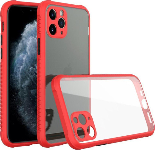 Apple iPhone 11 Pro Max Kılıf Köşeler Airbag Özellikli Arkası Sert p.c Kenarı Silikon Miami Kapak