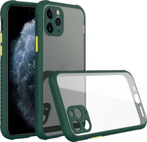 Apple iPhone 11 Pro Max Kılıf Köşeler Airbag Özellikli Arkası Sert p.c Kenarı Silikon Miami Kapak