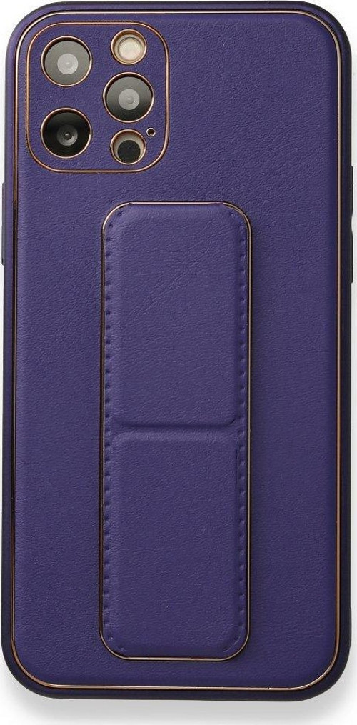 Apple iPhone 12 Pro Max Kılıf Yatay ve Dikey Standlı Kamera Lens Korumalı Deri Coco Stand Kapak