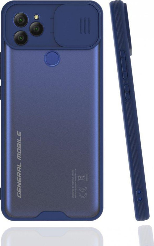 General Mobile GM 22 Kılıf Darbelere Dayanıklı Kamera Koruma Sürgülü Platin Kapak
