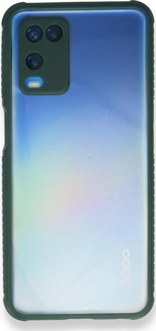 Oppo A54 4G Kılıf Köşeler Airbag Özellikli Arkası Sert p.c Kenarı Silikon Miami Kapak