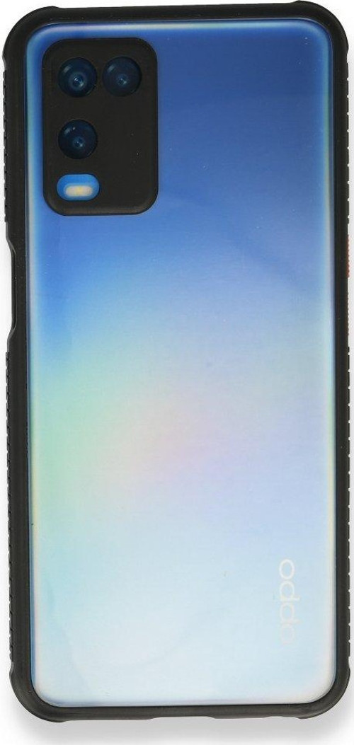 Oppo A54 4G Kılıf Köşeler Airbag Özellikli Arkası Sert p.c Kenarı Silikon Miami Kapak