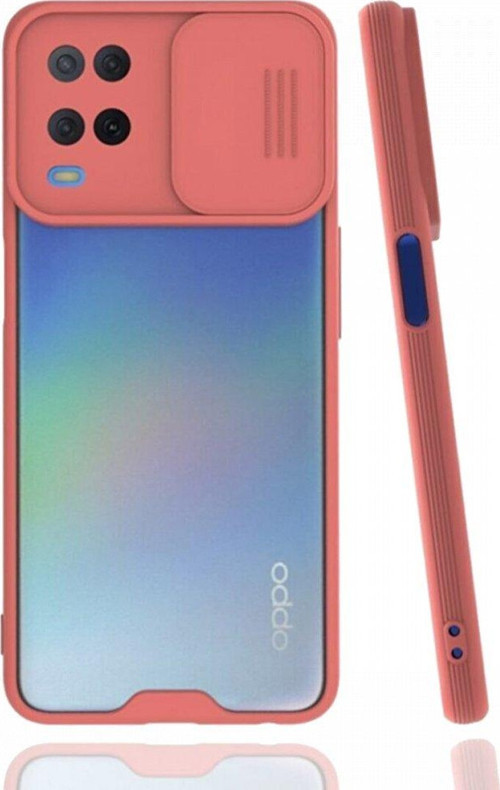 Realme 8 Kılıf Darbelere Dayanıklı Kamera Koruma Sürgülü Platin Kapak