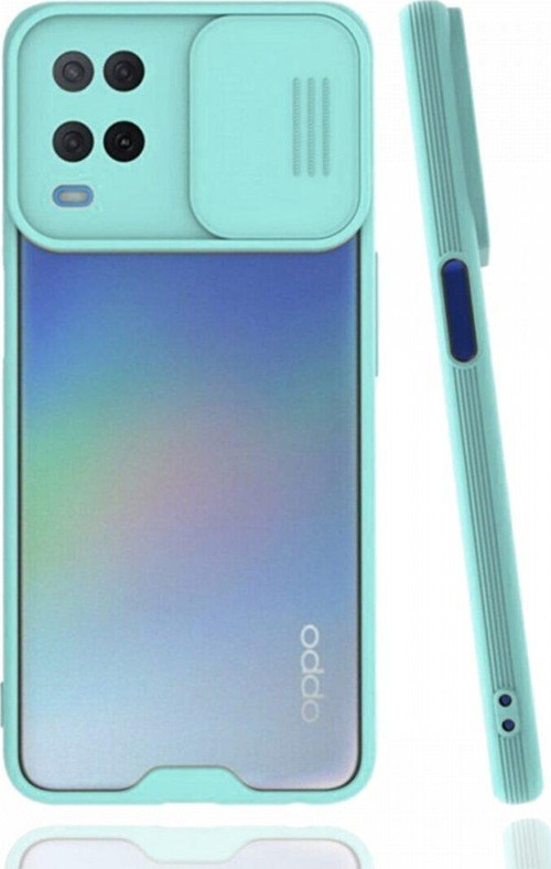 Realme 8 Kılıf Darbelere Dayanıklı Kamera Koruma Sürgülü Platin Kapak