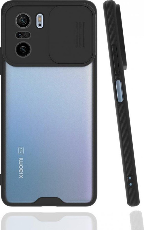 Xiaomi Mi 11i Kılıf Darbelere Dayanıklı Kamera Koruma Sürgülü Platin Kapak