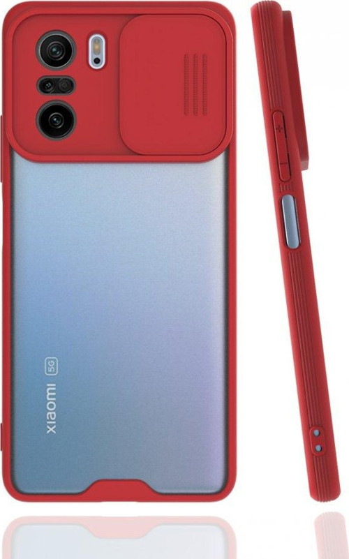 Xiaomi Mi 11i Kılıf Darbelere Dayanıklı Kamera Koruma Sürgülü Platin Kapak