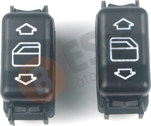 Mercedes E W124 W126 W201 W463 İçin Sağ Sol Kapı Cam Açma Düğme Seti 1248204610 1248204510