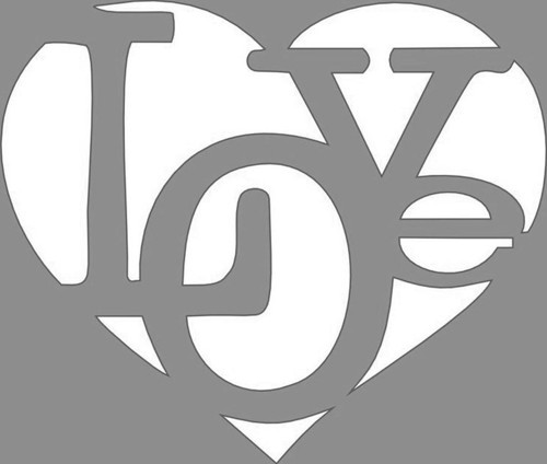 Love Sketch 2 Stencil Boyama şablonu 30x30 cm, Duvar Stencil, Fayans Stencil, Mobilya Stencil