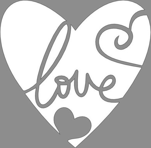 Love Sketch Stencil Boyama şablonu 30x30 cm, Duvar Stencil, Fayans Stencil, Mobilya Stencil