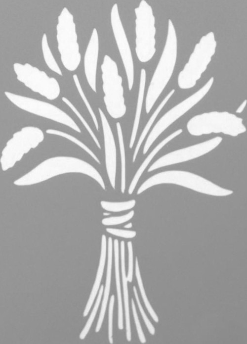 Sazlıklar Stencil Boyama şablonu 30x30 cm, Duvar Stencil, Fayans Stencil, Mobilya Stencil